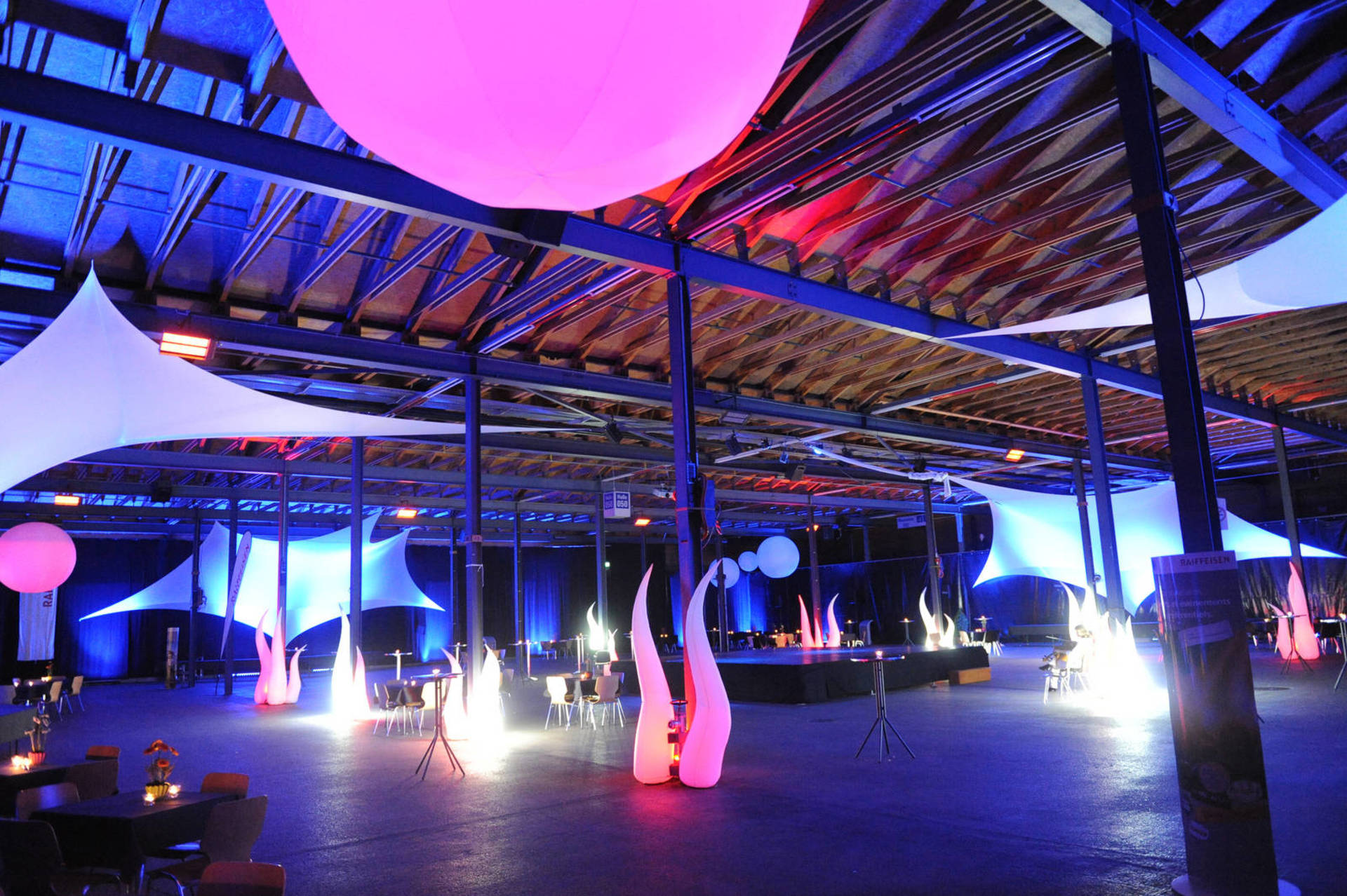 Halle modulable pour manifestations Espace Gruyère Bulle