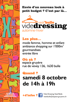 Inscriptions pour Vesti'bulle le 8 octobre 