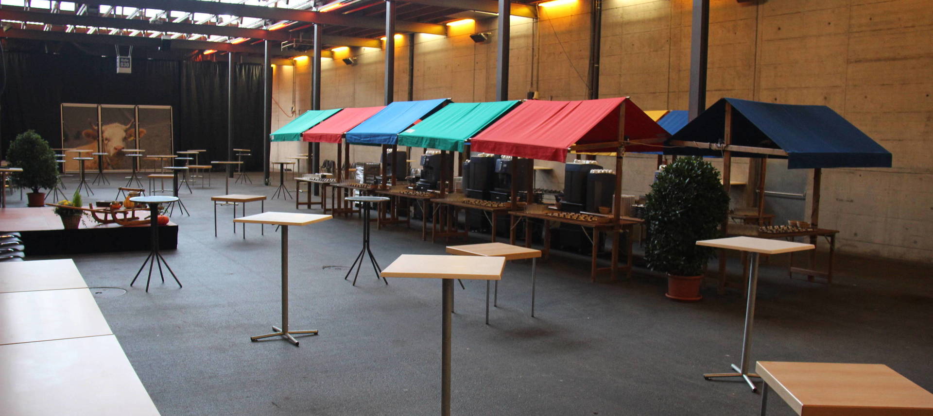 Halle modulable pour manifestations Espace Gruyère Bulle
