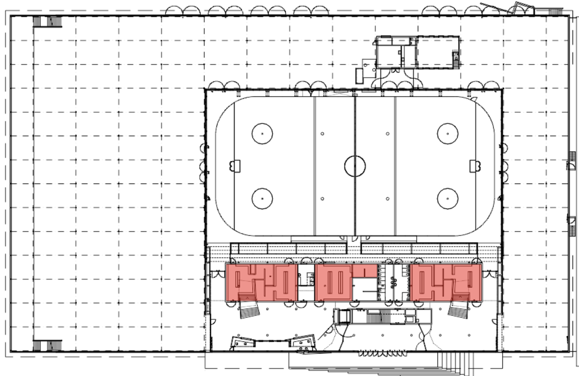 Plan vestiaires Espace Gruyère Bulle
