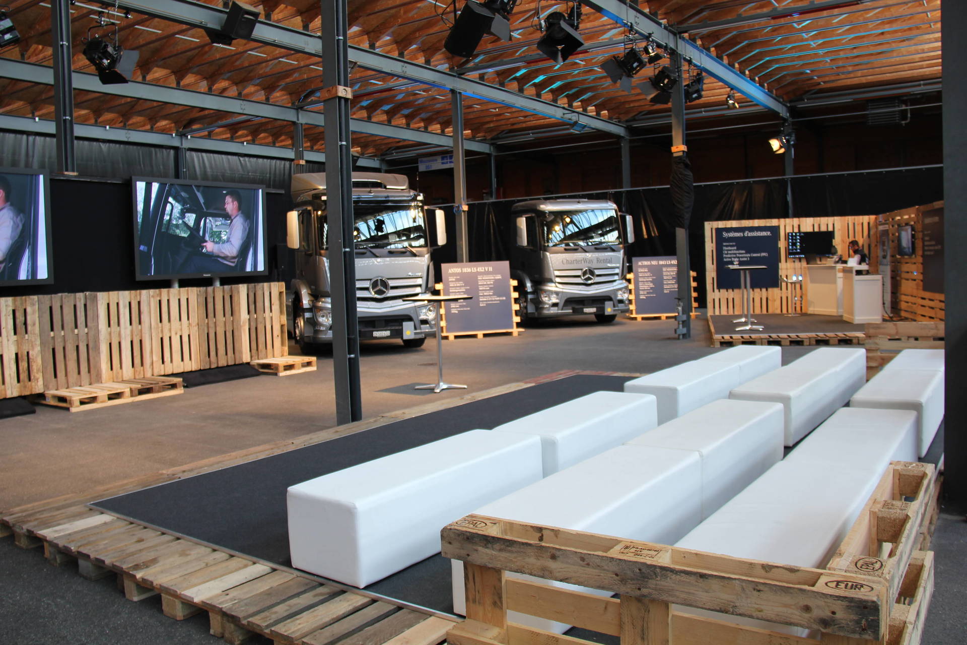 Halle modulable pour démonstration de produits Espace Gruyère Bulle